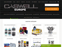 Tablet Screenshot of caswelleurope.co.uk